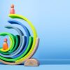 ⁦قوس قزح أخضر فوسفوريّ  Rainbow Neon Green⁩ – תמונה ⁦3⁩